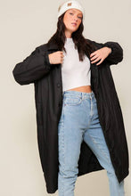 Load image into Gallery viewer, Bree Puffer Bomber Long Jacket