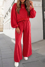 Load image into Gallery viewer, Pippa Polka Dot Print High Waist Pants Set