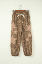 Load image into Gallery viewer, Starry Leopard Star Patched Elastic Waist Jogger Pants