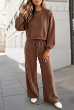 Load image into Gallery viewer, Pippa Polka Dot Print High Waist Pants Set