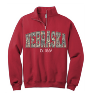 Load image into Gallery viewer, Camo Nebraska 1/4 Zip | PRE-ORDER