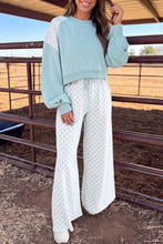 Load image into Gallery viewer, Poppy Polka Dot Colorblock Two Piece Pants Set