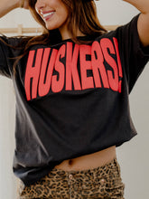 Load image into Gallery viewer, Nebraska Huskers Mono Puff Ink Smoke Tee