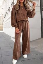 Load image into Gallery viewer, Pippa Polka Dot Print High Waist Pants Set
