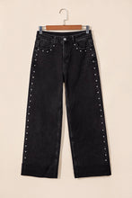 Load image into Gallery viewer, Jojo Waisted Studded Wide Leg Jeans