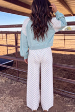 Load image into Gallery viewer, Poppy Polka Dot Colorblock Two Piece Pants Set