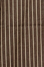 Load image into Gallery viewer, Washed Stretch Stripe Wide Leg Pants: BROWN / L