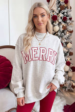 Load image into Gallery viewer, MERRY Embroidered Letter Mock