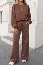 Load image into Gallery viewer, Pippa Polka Dot Print High Waist Pants Set