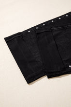 Load image into Gallery viewer, Jojo Waisted Studded Wide Leg Jeans
