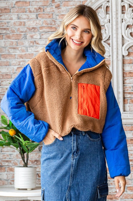 Mocha Fleece Pullover