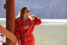 Load image into Gallery viewer, LAKESIDE LOUNGE PULLOVER: RED / SM
