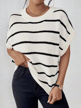 Load image into Gallery viewer, Miss Sparkling |Striped Sleeveless Sweater
