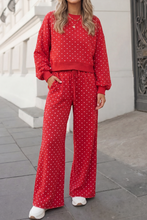 Load image into Gallery viewer, Pippa Polka Dot Print High Waist Pants Set
