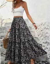 Load image into Gallery viewer, Miss Sparkling | Floral Tiered Maxi Skirt
