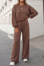 Load image into Gallery viewer, Pippa Polka Dot Print High Waist Pants Set
