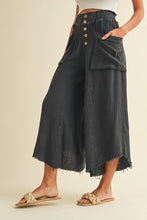 Load image into Gallery viewer, Twila Mineral Washed Cotton Coulotte Trousers
