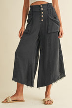 Load image into Gallery viewer, Twila Mineral Washed Cotton Coulotte Trousers
