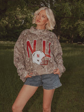 Load image into Gallery viewer, Nebraska Huskers Helmet Camo Mock Neck Sweatshirt
