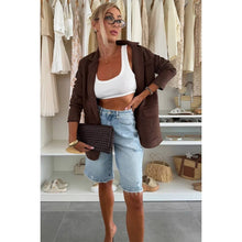 Load image into Gallery viewer, Lola Casual Loose Washed Out Denim Shorts
