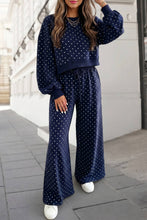 Load image into Gallery viewer, Pippa Polka Dot Print High Waist Pants Set
