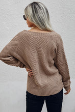Load image into Gallery viewer, V Neck Cross Long Sleeves Sweater
