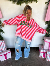 Load image into Gallery viewer, PREORDER- JOLLY &amp; MERRY OVERSIZED PULLOVER
