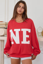 Load image into Gallery viewer, NE Comfy Oversize Graphic Sweatshirt
