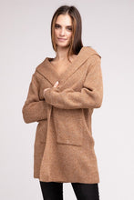 Load image into Gallery viewer, ZENANA Hooded Open Front Sweater Cardigan
