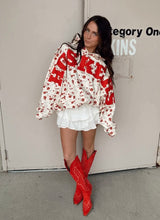 Load image into Gallery viewer, FAVORITE Floral Huskers Sweatshirt | PREORDER FOR CHRISTMAS
