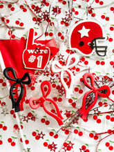 Load image into Gallery viewer, Two-Toned Bow Claw Clip • 2 Colors: Red/White
