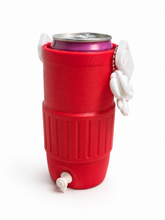 Load image into Gallery viewer, SKINNY Red and White 12 oz Can Cooler with Handle
