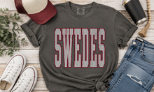 Load image into Gallery viewer, SWEDES STRIPED LETTERS TEE!
