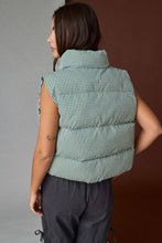 Load image into Gallery viewer, PV19025 - Gingham Puffer Vest: Red / S-M-L (2-2-2)
