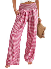 Load image into Gallery viewer, Gabby Gingham High Waist Wide Leg Pants with Pockets
