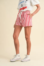 Load image into Gallery viewer, Red White &amp; Stripes Shorts
