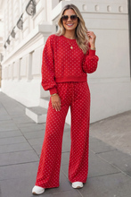 Load image into Gallery viewer, Pippa Polka Dot Print High Waist Pants Set
