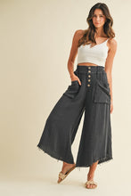 Load image into Gallery viewer, Twila Mineral Washed Cotton Coulotte Trousers
