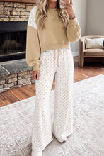 Load image into Gallery viewer, Poppy Polka Dot Colorblock Two Piece Pants Set
