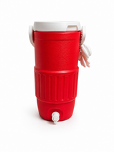 Load image into Gallery viewer, SKINNY Red and White 12 oz Can Cooler with Handle

