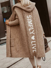 Load image into Gallery viewer, Live Simply Longline Knit Coat
