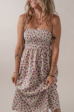 Load image into Gallery viewer, Boho Floral Smocked Maxi Sundress
