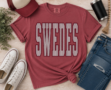 Load image into Gallery viewer, SWEDES STRIPED LETTERS TEE!
