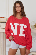 Load image into Gallery viewer, NE Comfy Oversize Graphic Sweatshirt
