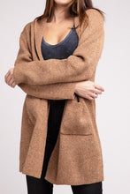 Load image into Gallery viewer, ZENANA Hooded Open Front Sweater Cardigan
