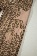 Load image into Gallery viewer, Starry Leopard Star Patched Elastic Waist Jogger Pants
