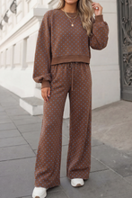 Load image into Gallery viewer, Pippa Polka Dot Print High Waist Pants Set
