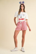 Load image into Gallery viewer, Red White &amp; Stripes Shorts
