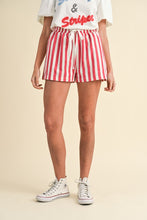 Load image into Gallery viewer, Red White &amp; Stripes Shorts
