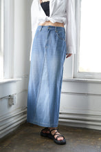 Load image into Gallery viewer, A LEAP OF FAITH MIDI DENIM SKIRT
